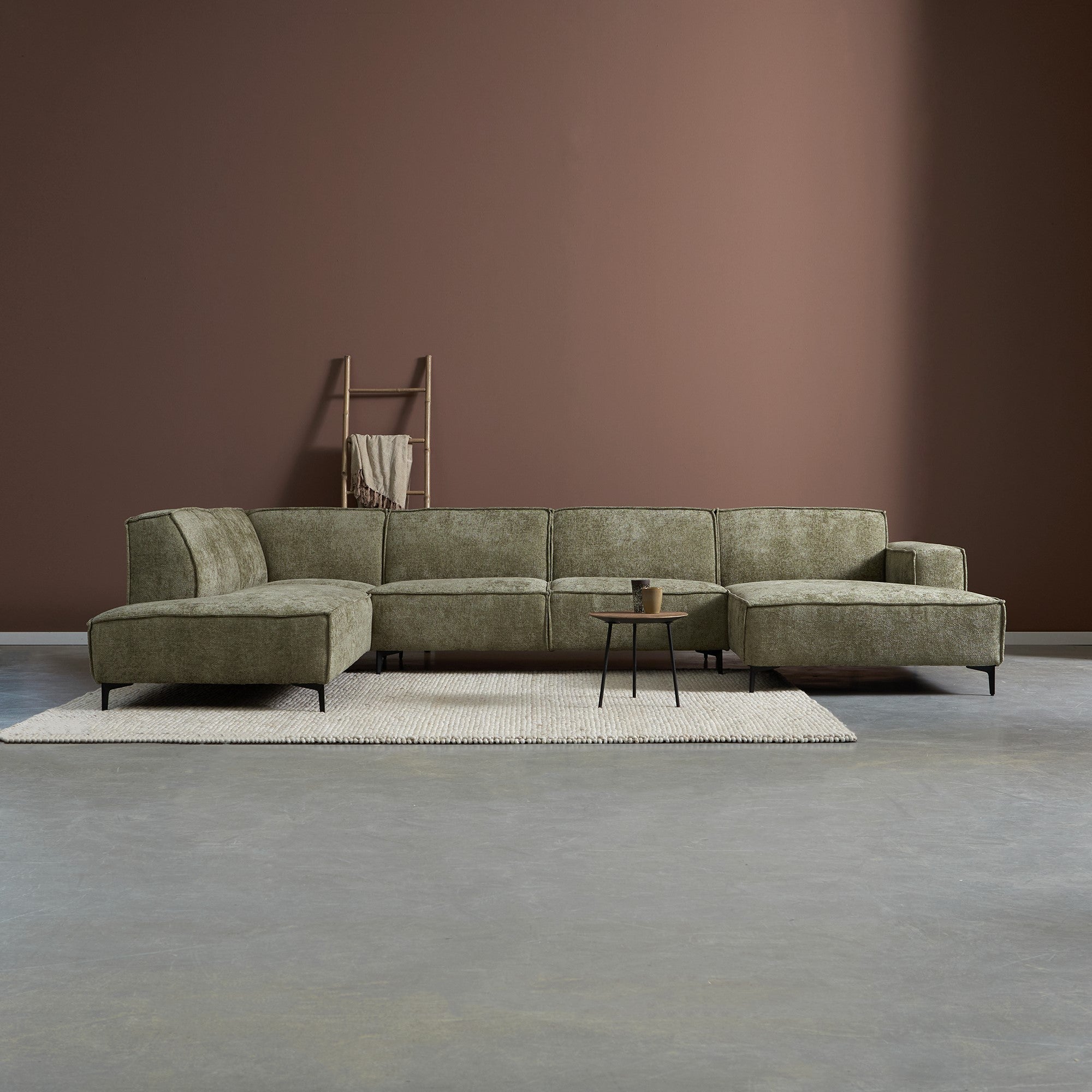 PEPP interiors RIVER U-opstelling met CL rechts - Majestic 607